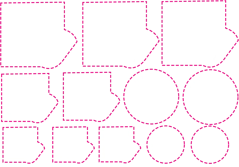 DTF-Bogen 58cm breit, nur Weiß, auf Bögen geschnitten